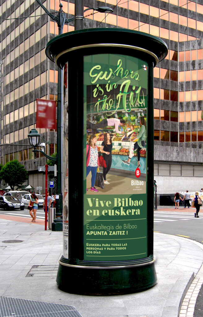 Campaña matriculación en Euskaltegis para el Ayuntamiento de Bilbao