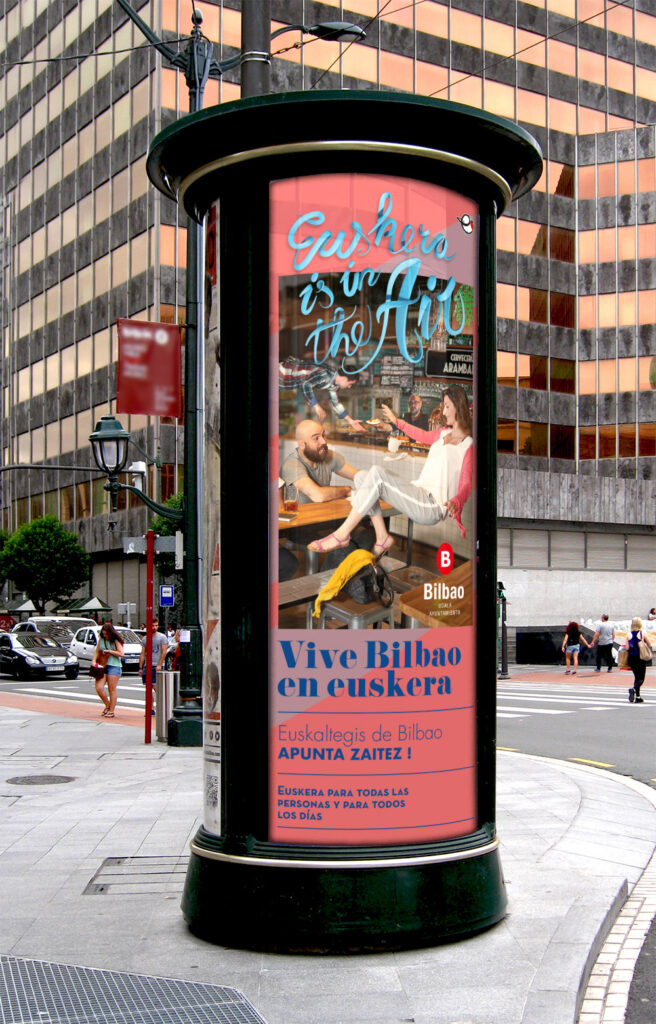 Campaña matriculación en Euskaltegis para el Ayuntamiento de Bilbao